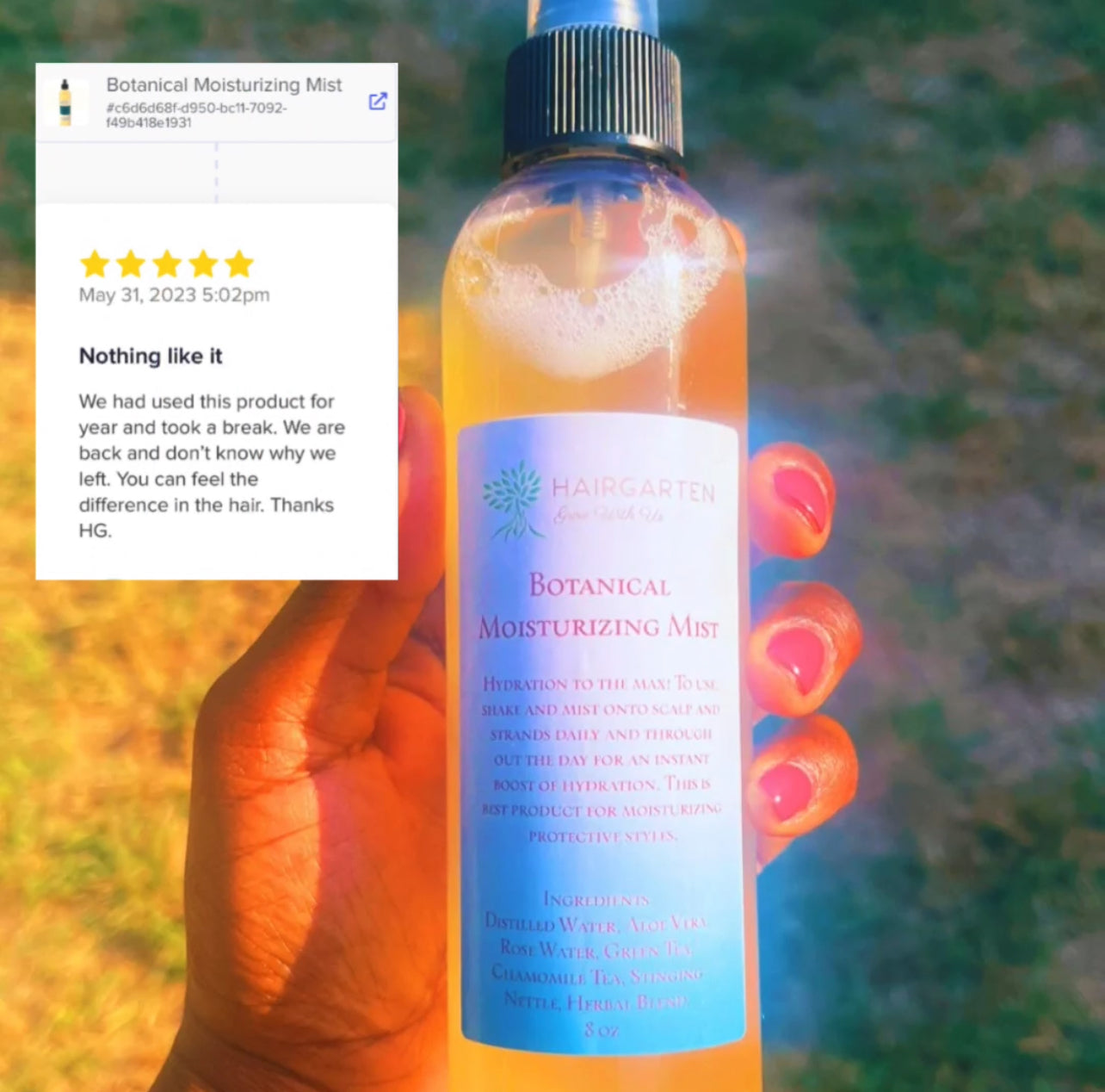 Botanical  Moisturizing Mist